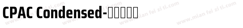 CPAC Condensed字体转换